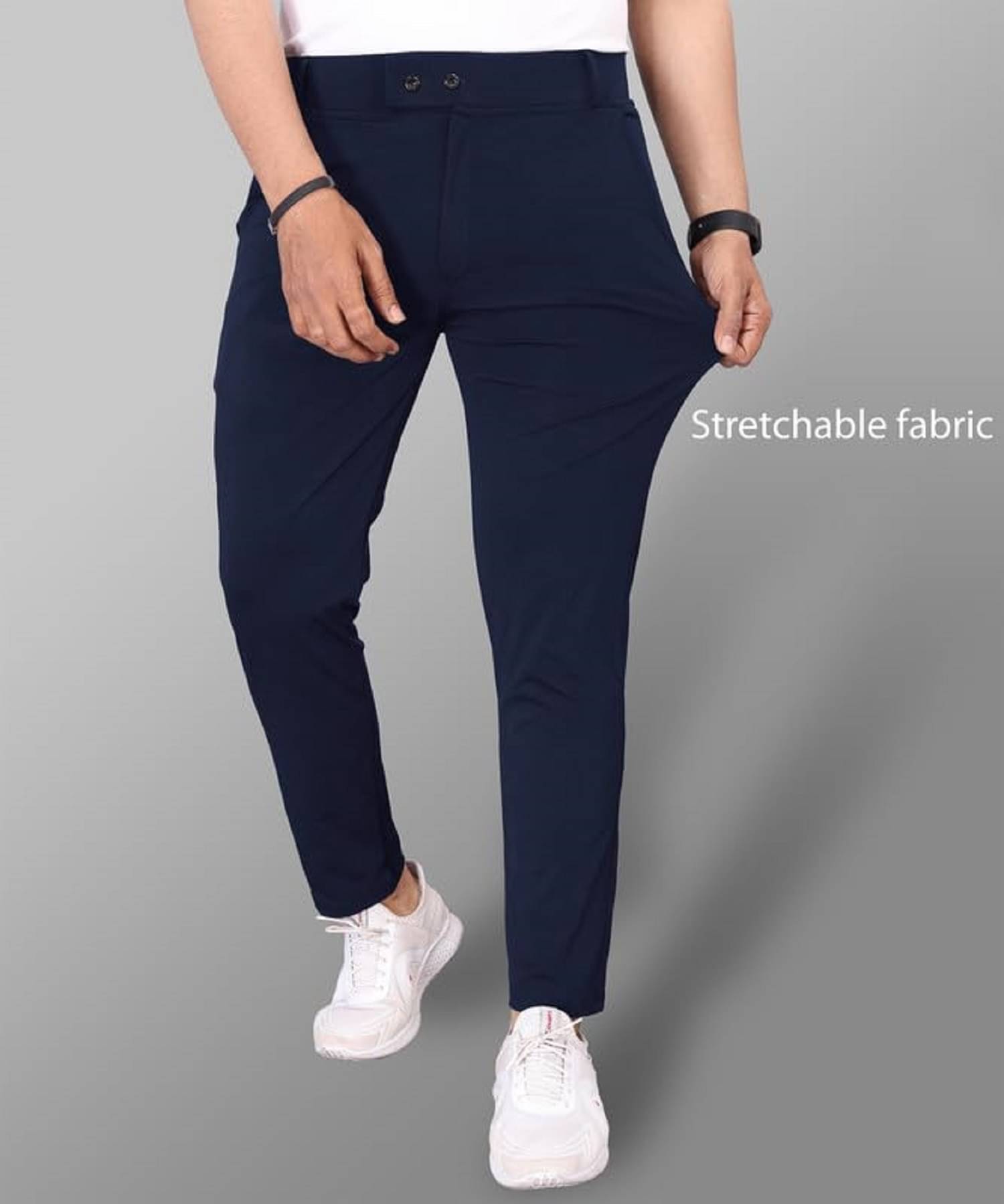     			Woozie Regular Flat Men's Chinos - Blue ( Pack of 1 )