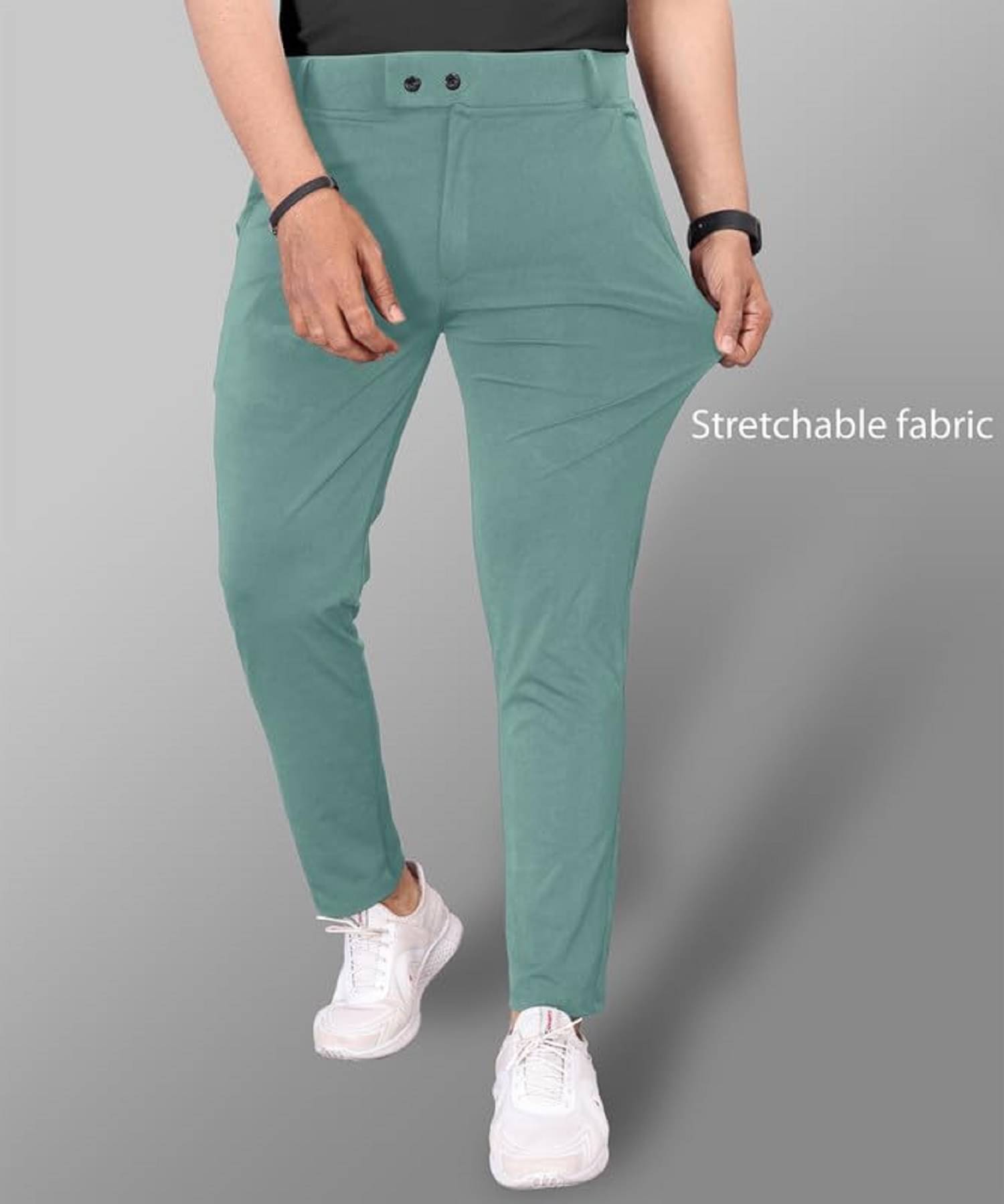     			Woozie Regular Flat Men's Chinos - Mint Green ( Pack of 1 )