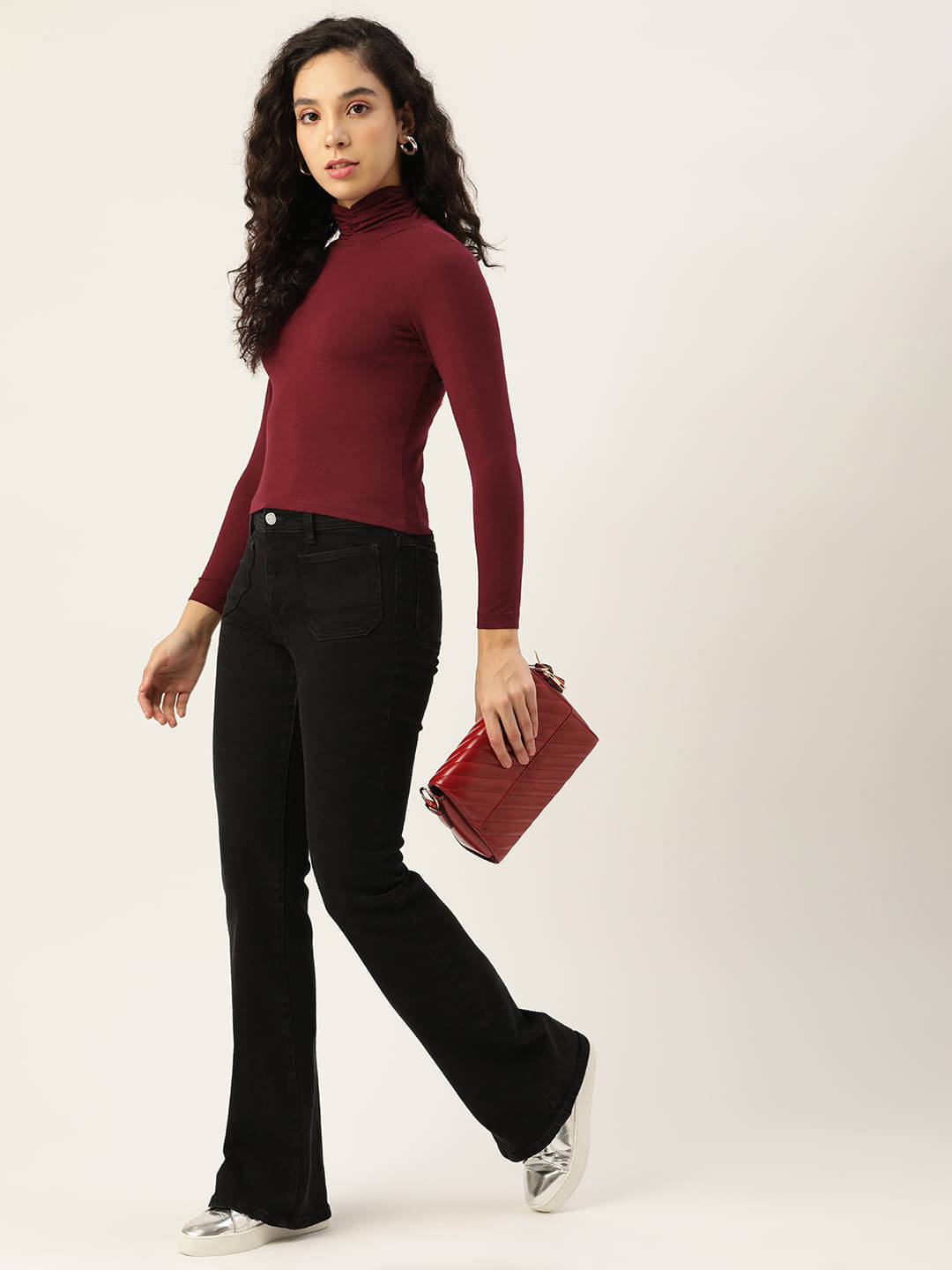 femea Women's Cotton Crop Top ( Maroon )     			femea Women's Cotton Crop Top ( Maroon )