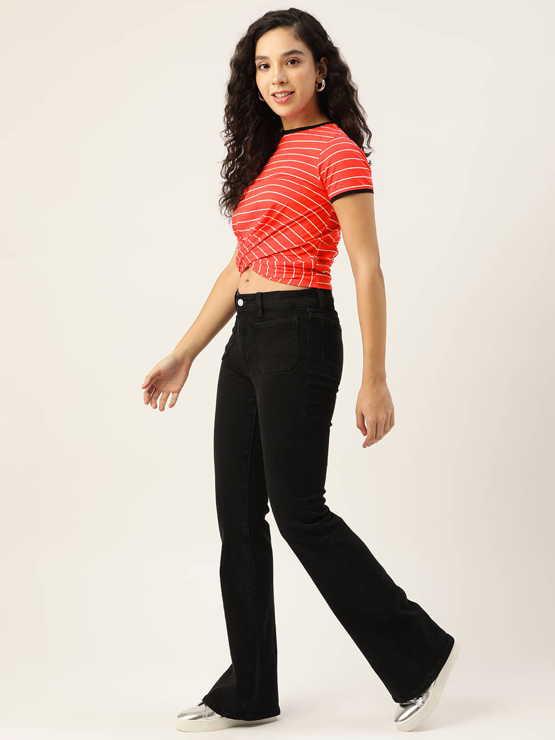     			femea Women's Cotton Crop Top ( Red )