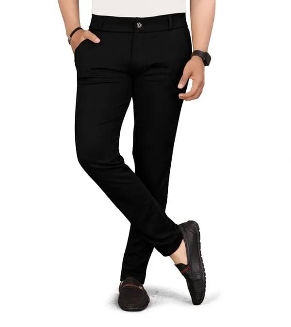     			ikigai Slim Flat Men's Chinos - Black ( Pack of 1 )