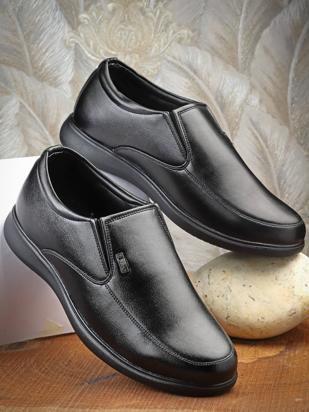 Action Black Men's Slip On Formal Shoes - Formal Shoes | Buy online on ZillyBuy