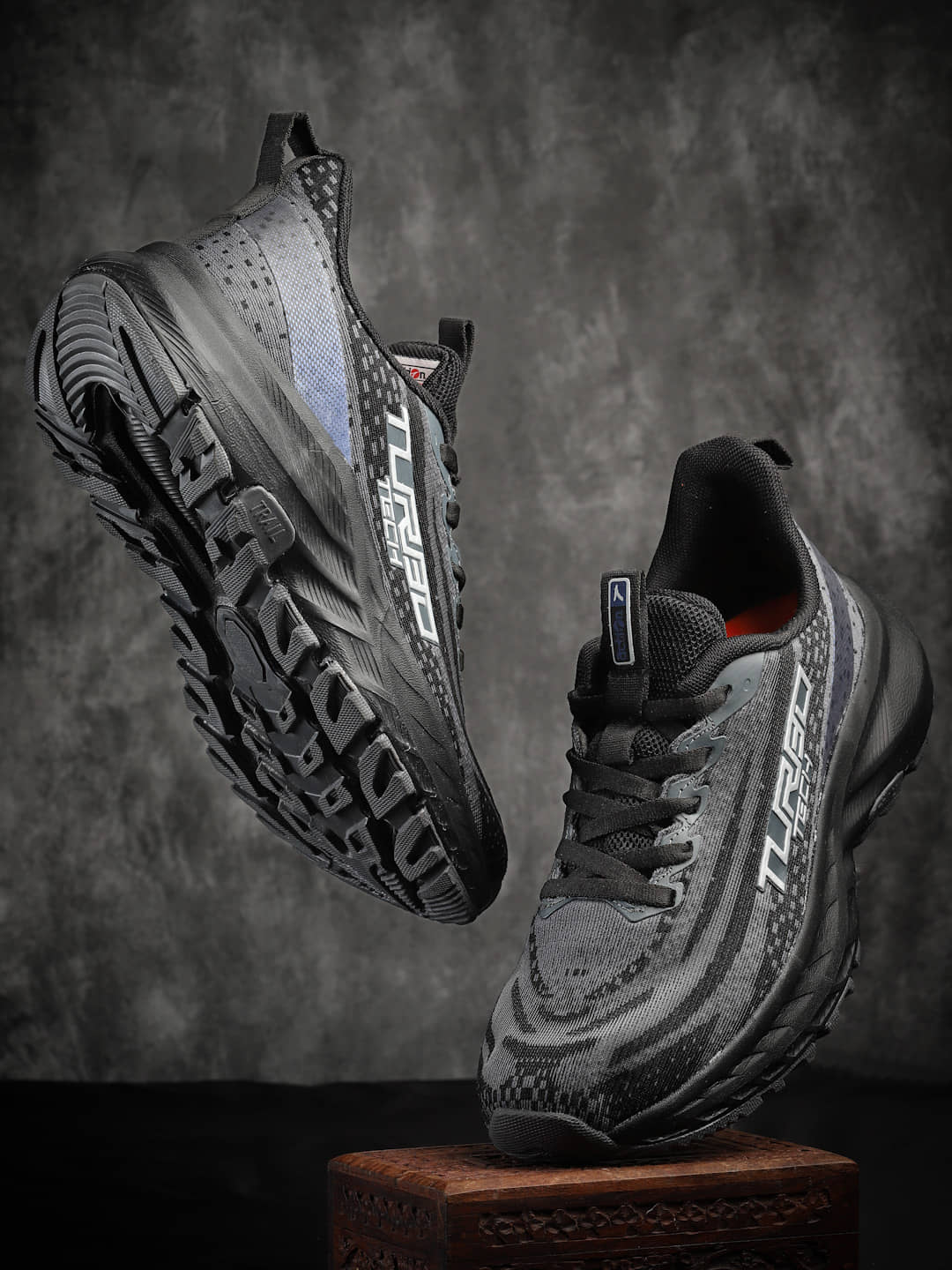 Action Black Men's Sports Running Shoes - Sports Shoes | Buy online on ZillyBuy