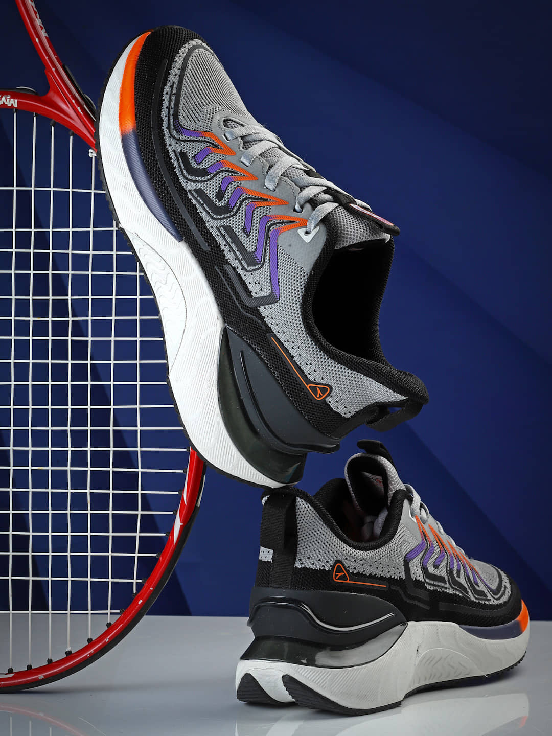Action Dark Grey Men's Sports Running Shoes - Sports Shoes | Buy online on ZillyBuy