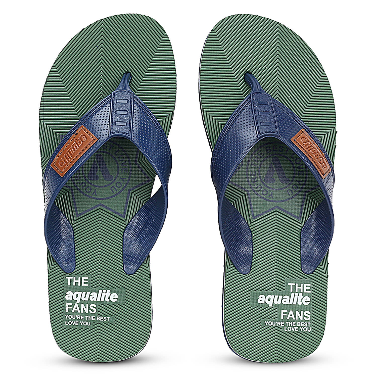 Aqualite Olive Men's Thong Flip Flop