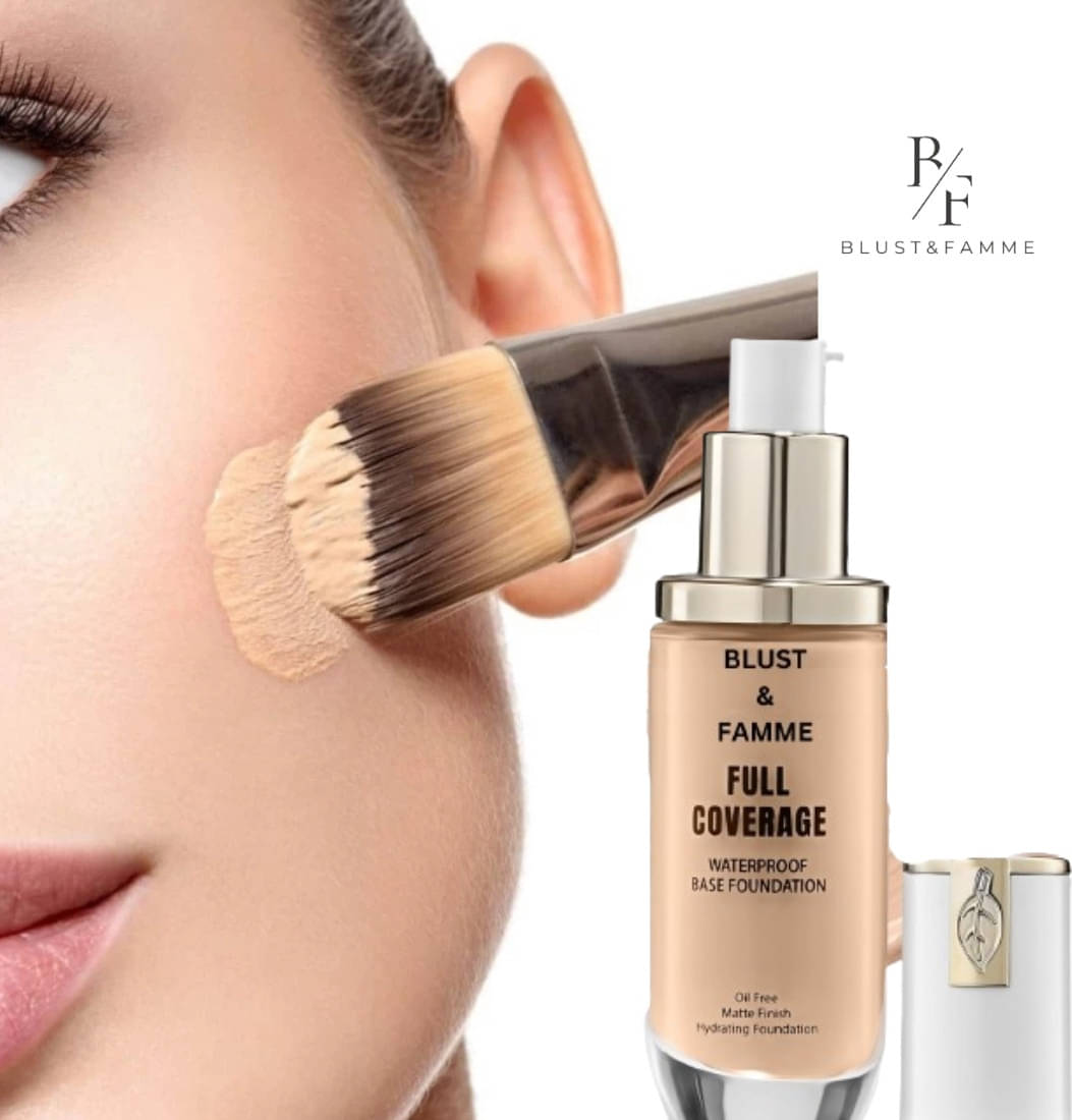 BLUST & FAMME High Coverage Absolute Matte Liquid Ivory Foundation For All Skin Types (Pack of 1 )     			BLUST & FAMME High Coverage Absolute Matte Liquid Ivory Foundation For All Skin Types (Pack of 1 )
