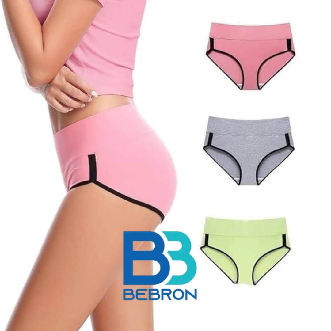     			Bebron Pack of 3 Cotton Lycra Hipster For Women ( Multicolor3 )