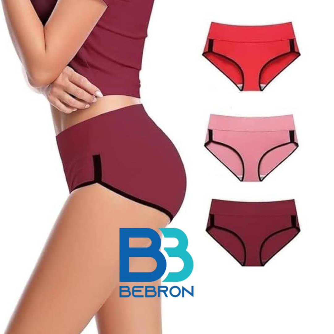     			Bebron Pack of 3 Cotton Lycra Hipster For Women ( Multicolor9 )