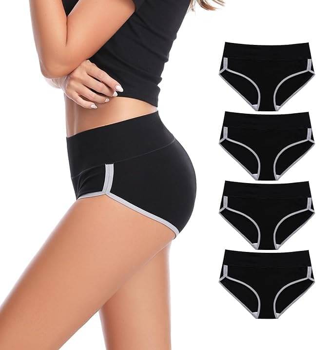 Bebron Pack of 4 Cotton Lycra Hipster For Women ( Black ) Bebron Pack of 4 Cotton Lycra Hipster For Women ( Black )