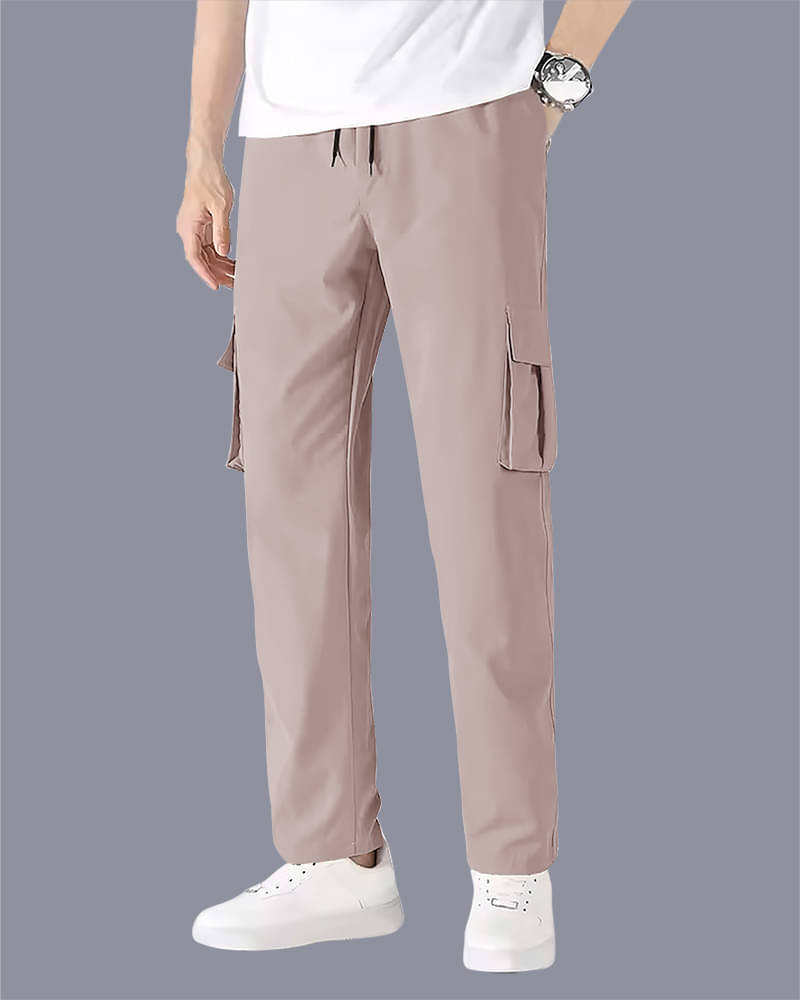     			Eyebogler Regular Flat Men's Cargos - Bronze ( Pack of 1 )