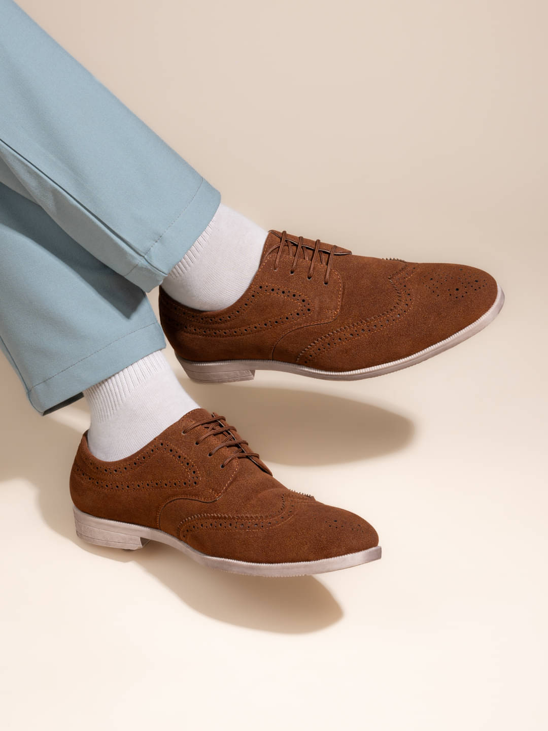     			Fentacia Tan Men's Brogue Formal Shoes