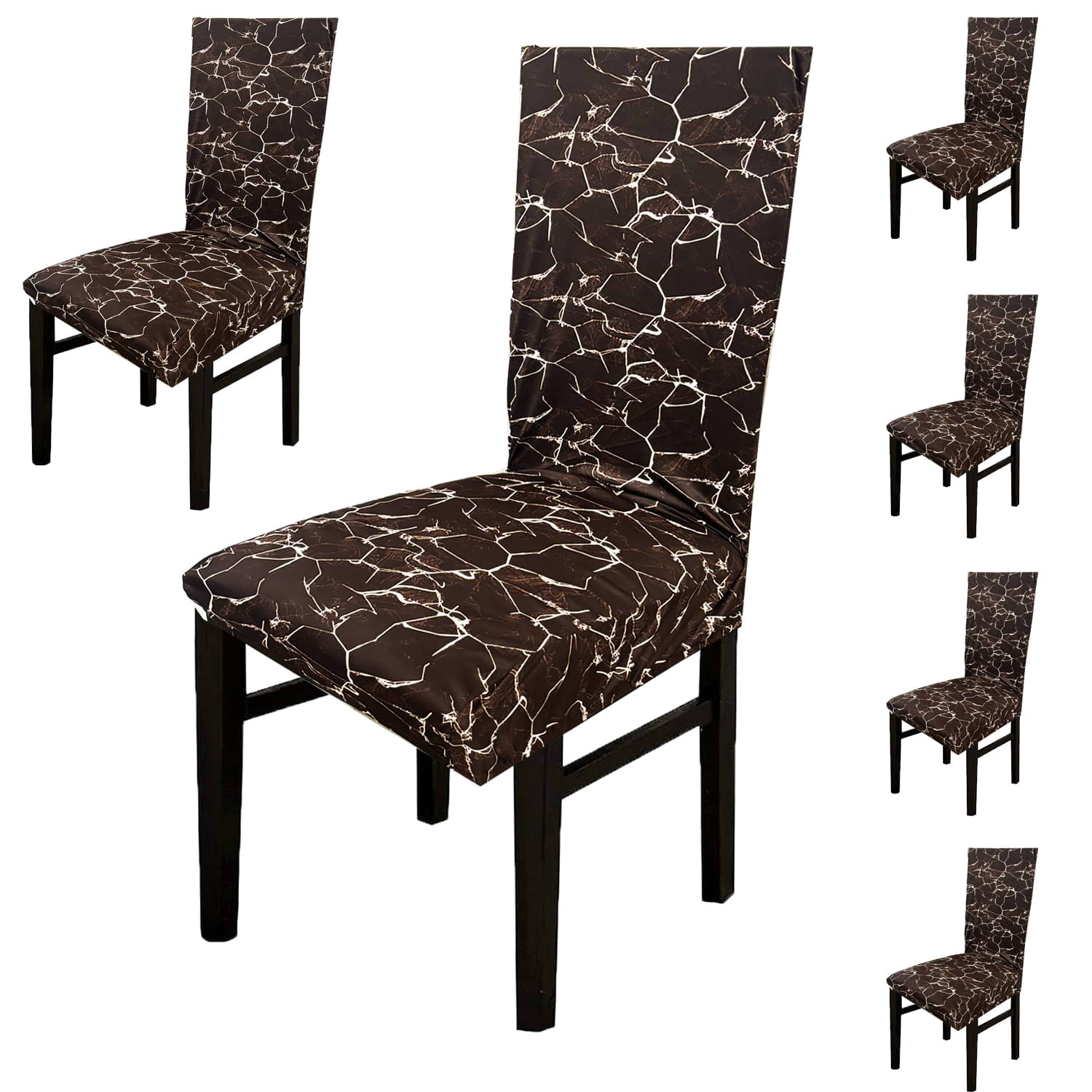     			GIFTS ISLAND 6 Seater Polyester Chair Cover ( Pack of 6 )