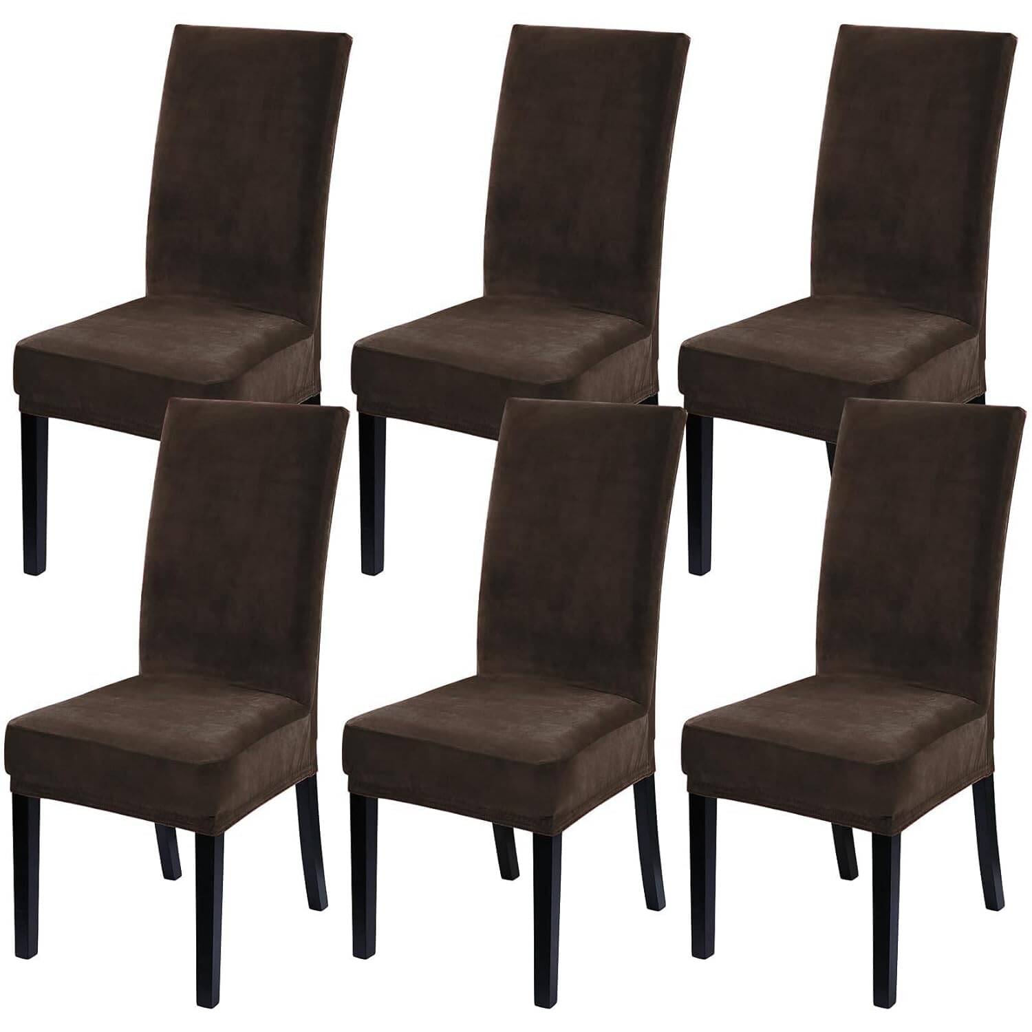     			GIFTS ISLAND 6 Seater Velvet Chair Cover ( Pack of 6 )