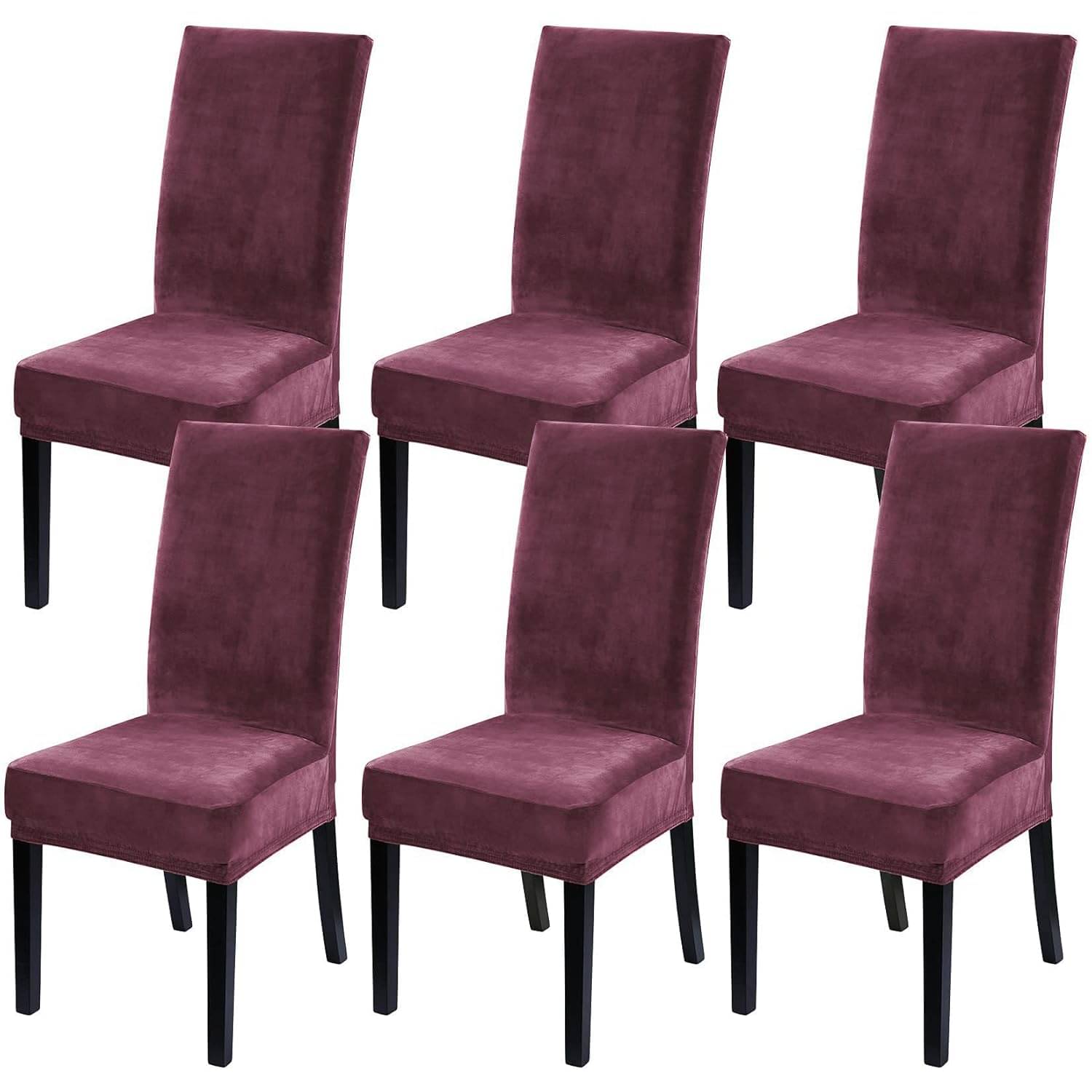     			GIFTS ISLAND 6 Seater Velvet Chair Cover ( Pack of 6 )