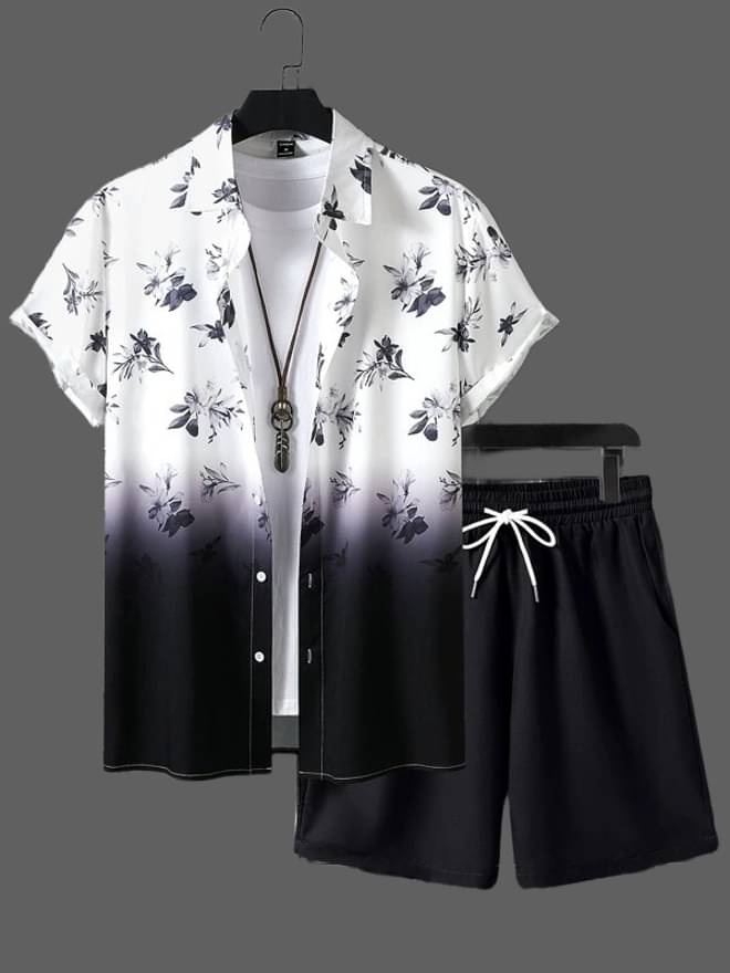     			GLORISTAR Men's Shirt With Shorts Co-Ords Set ( Pack of 1 , Multicolor )