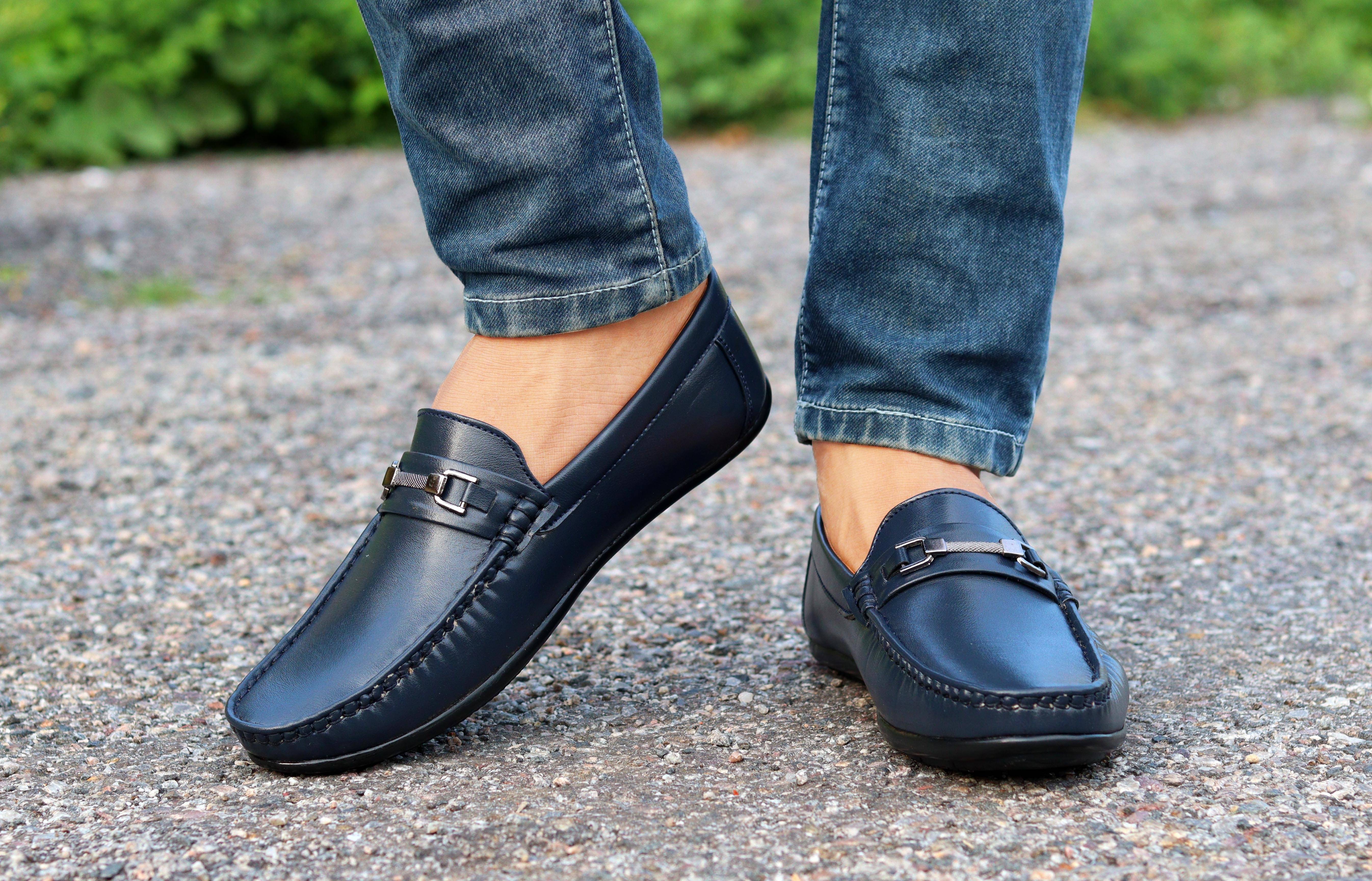     			Groofer Blue Men's Slip on