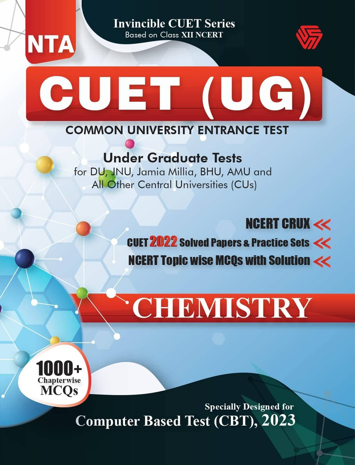    			INVINCIBLE NTA CUET (UG) | CHEMISTRY | 2022 Solved Papers | Practice Sets for 2023 | Entrance Examination (Paperback, Invincible)