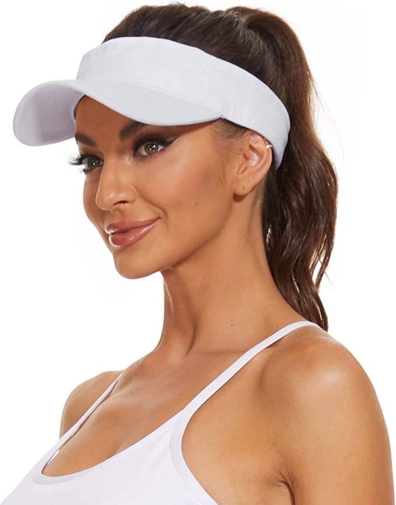     			Infispace White Cotton Blend Women's Cap ( Pack of 1 )