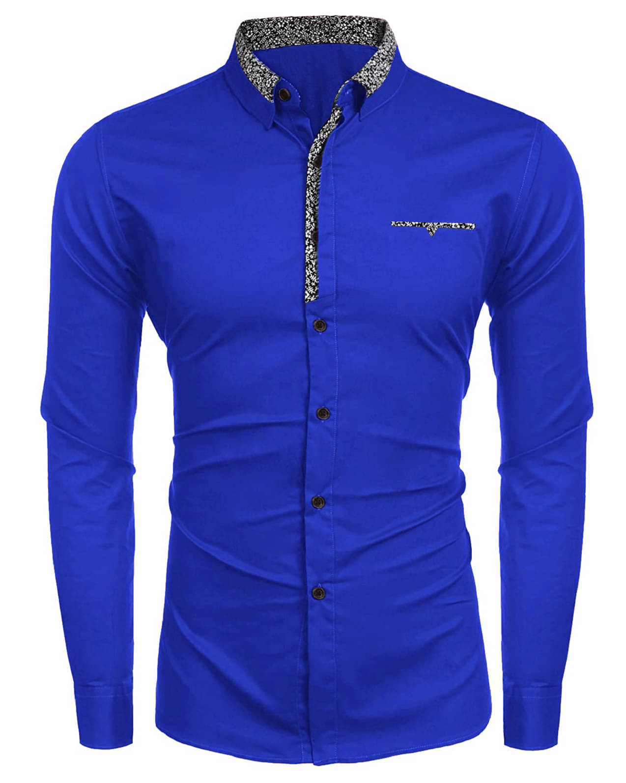 KAKIDO Cotton Blend Regular Fit Full Sleeves Men's Formal Shirt - Blue ( Pack of 1 ) KAKIDO Cotton Blend Regular Fit Full Sleeves Men's Formal Shirt - Blue ( Pack of 1 )