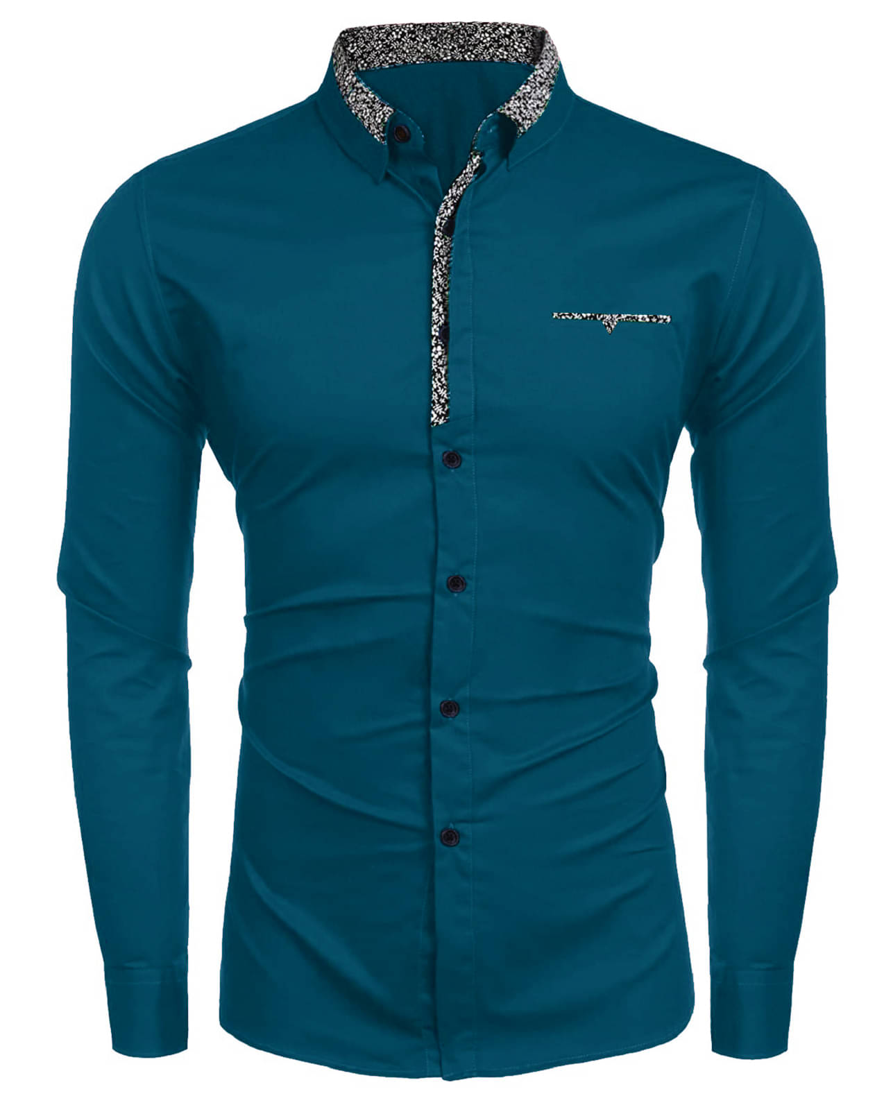     			KAKIDO Cotton Blend Regular Fit Full Sleeves Men's Formal Shirt - Blue ( Pack of 1 )