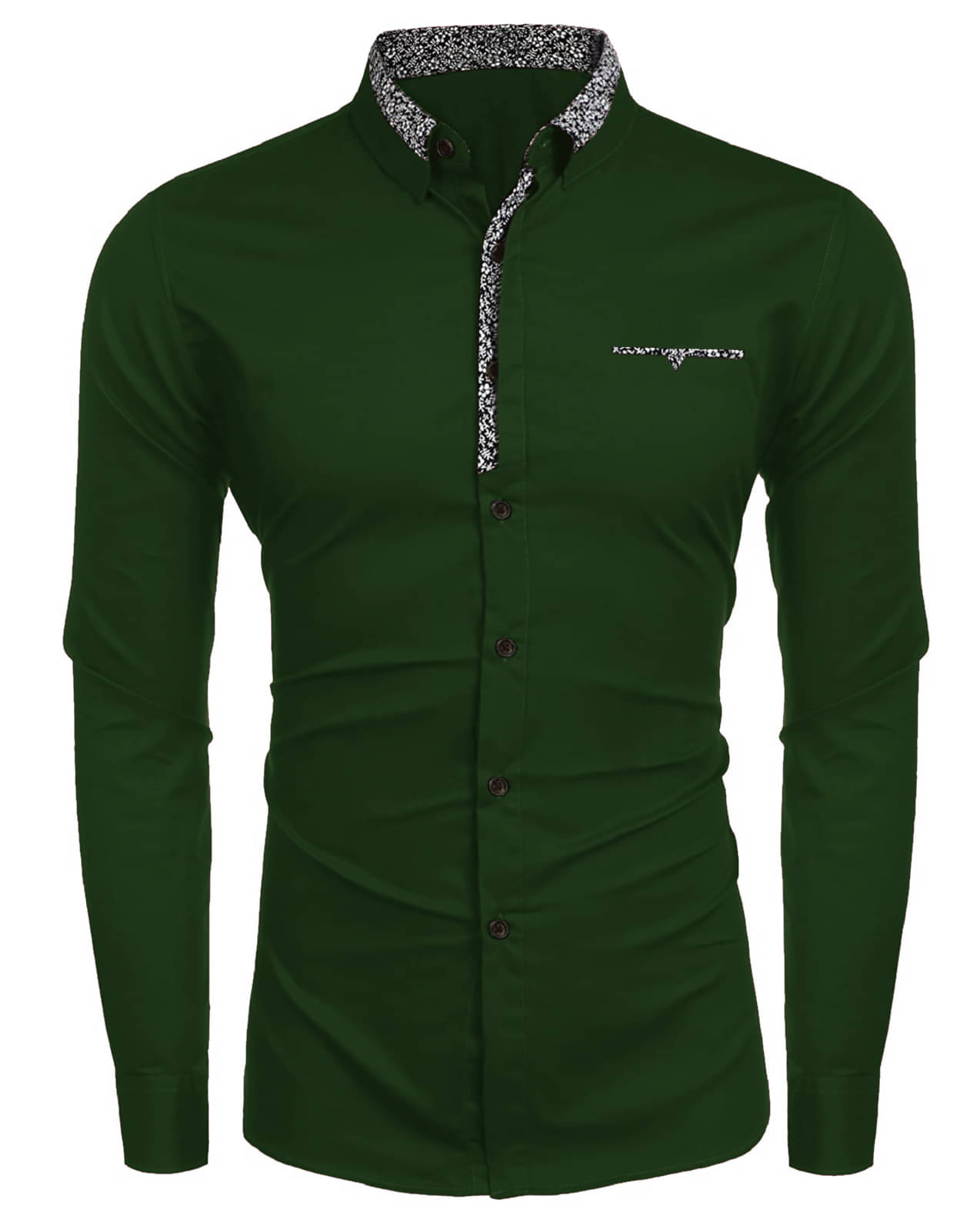     			KAKIDO Cotton Blend Regular Fit Full Sleeves Men's Formal Shirt - Green ( Pack of 1 )