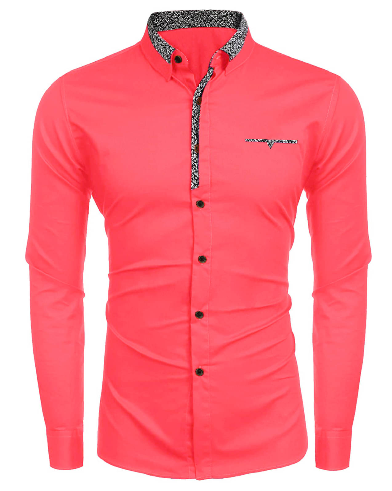     			KAKIDO Cotton Blend Regular Fit Full Sleeves Men's Formal Shirt - Pink ( Pack of 1 )
