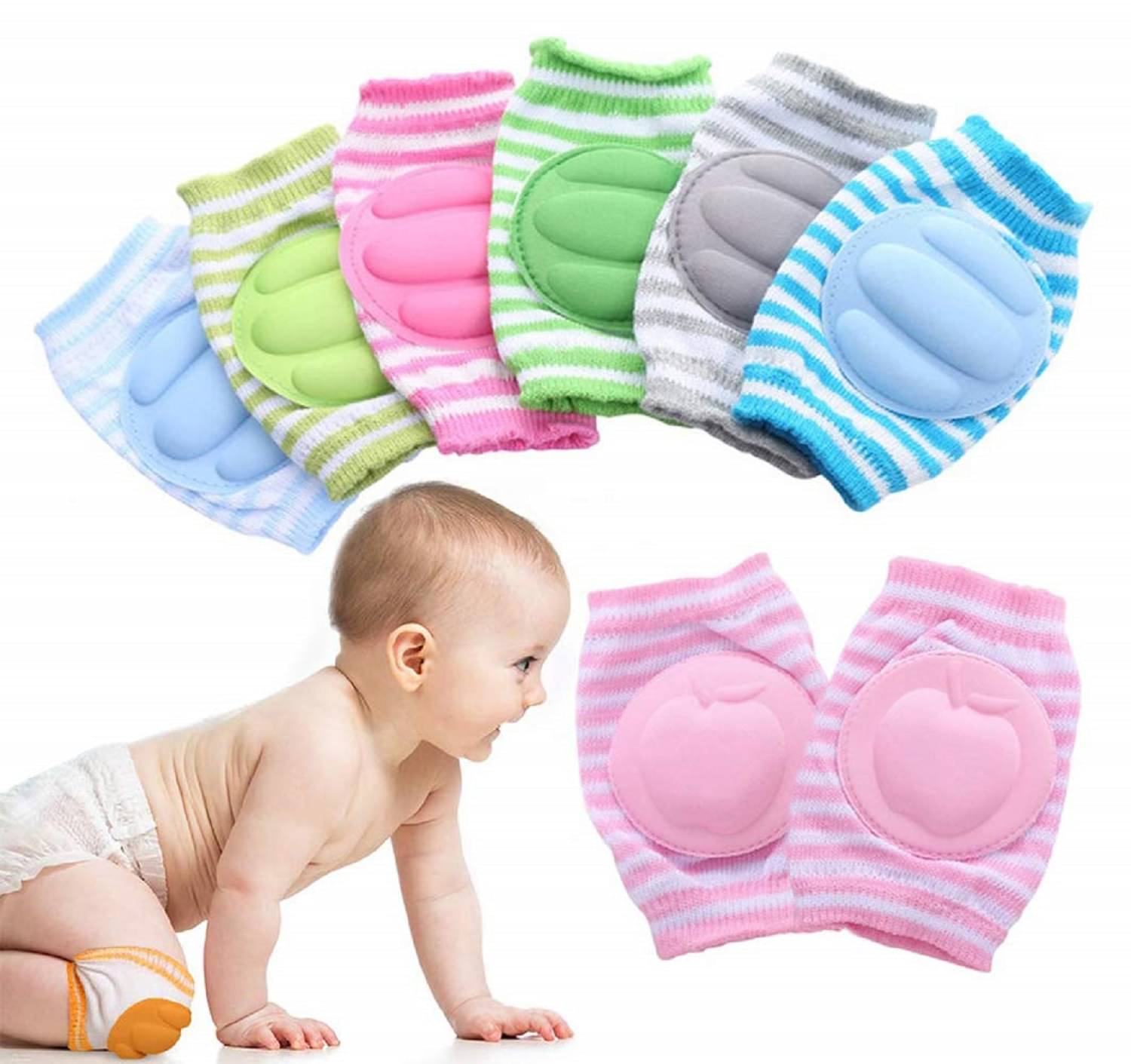 MASOX STORE Multicolor Cotton Baby Knee Pad ( Pair of 1 ) MASOX STORE Multicolor Cotton Baby Knee Pad ( Pair of 1 )