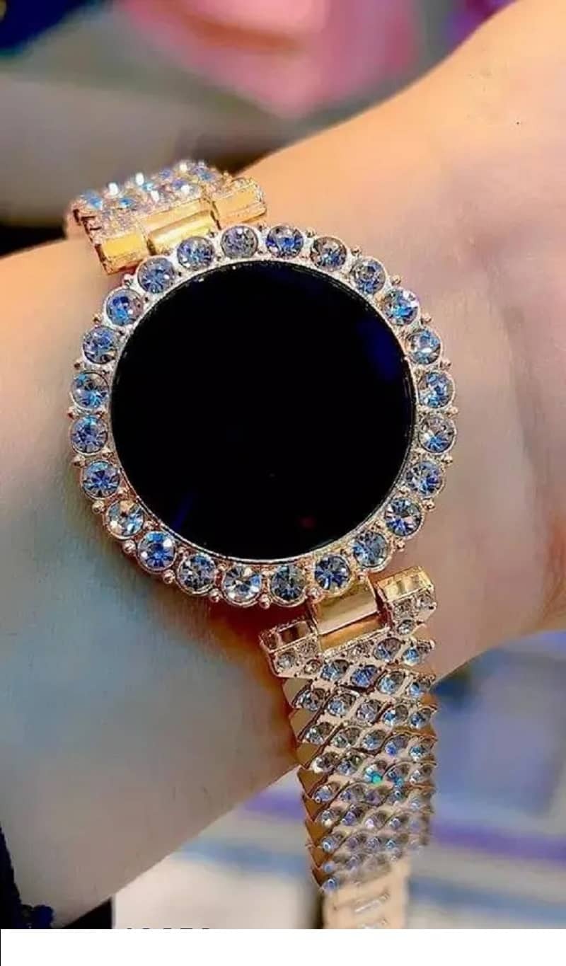 MIVAAN Rose Gold Metal Digital Womens Watch