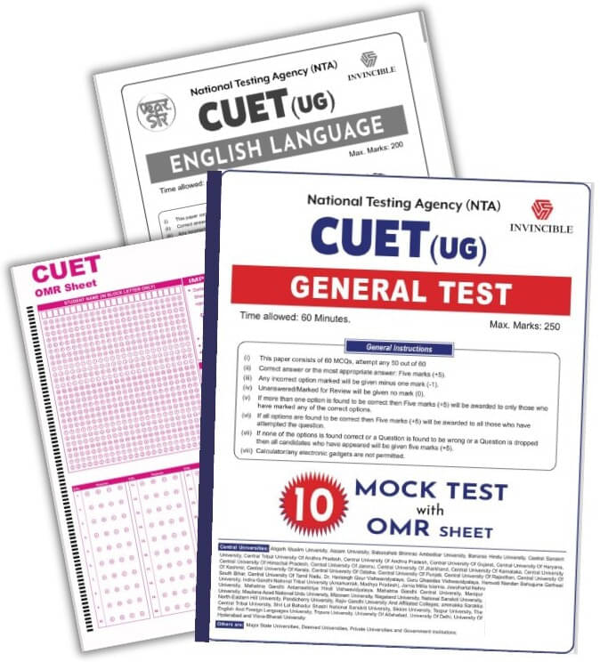 NTA CUET (UG) | General Test | 10 Mock Test with OMR Sheet | For Exam 2024 (Paperback, Invincible Experts) NTA CUET (UG) | General Test | 10 Mock Test with OMR Sheet | For Exam 2024 (Paperback, Invincible Experts)