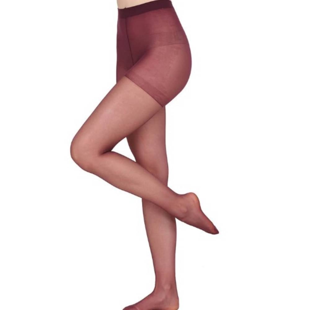     			Neska Moda Pack of 1 Women's Nylon Full length Stockings ( Maroon )