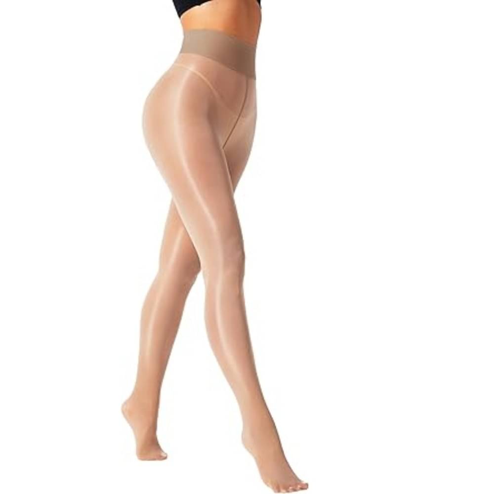     			Neska Moda Pack of 1 Women's Nylon Full length Stockings ( Brown )