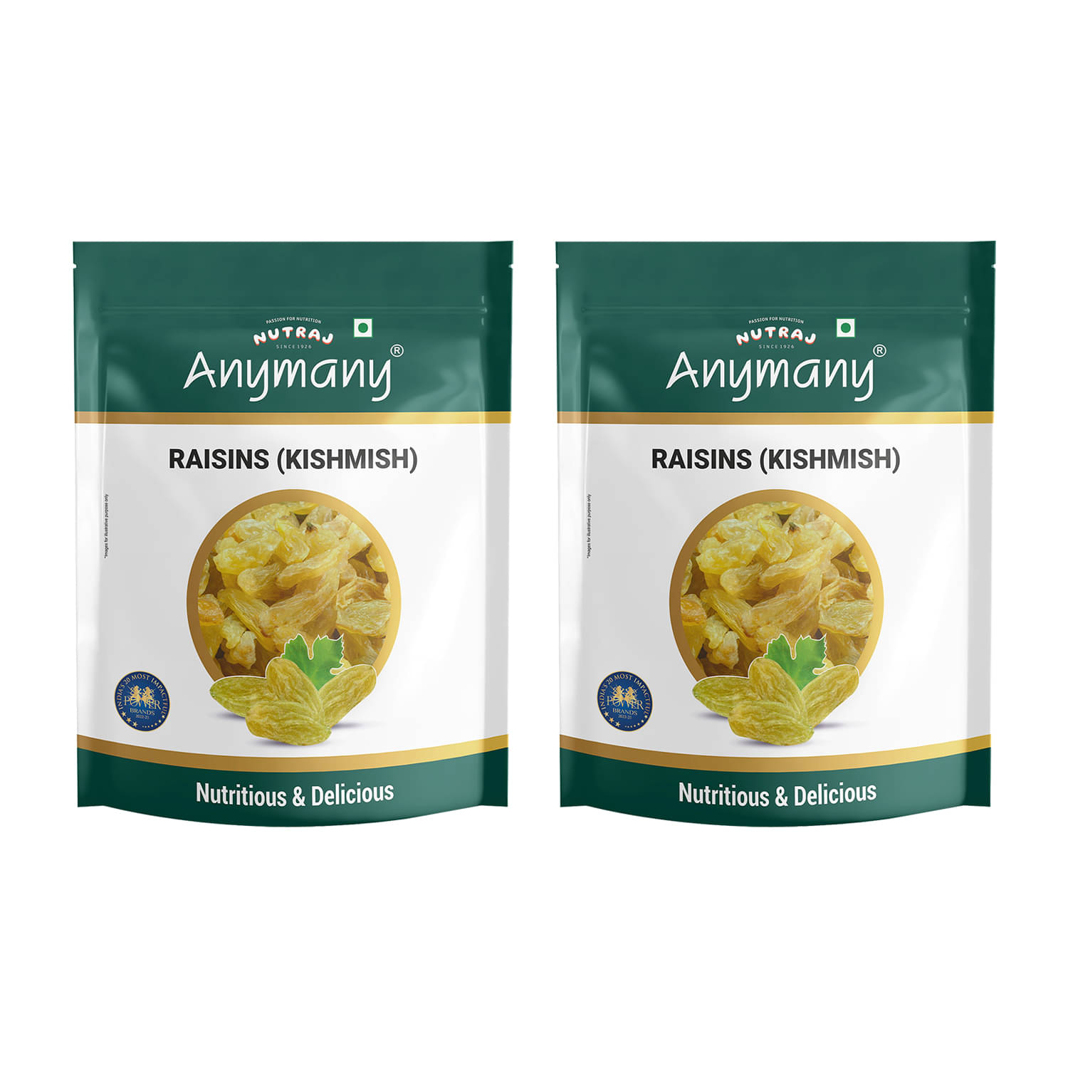     			Nutraj Raisin (Kishmish) 1 Kg (500G X 2)