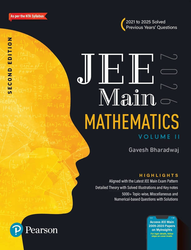     			Pearson JEE Main Mathematics Vol 2 – 2026 | As Per NTA Syllabus | 2021 to 2025 Solved Previous Years’ Questions | 2nd Edition\n