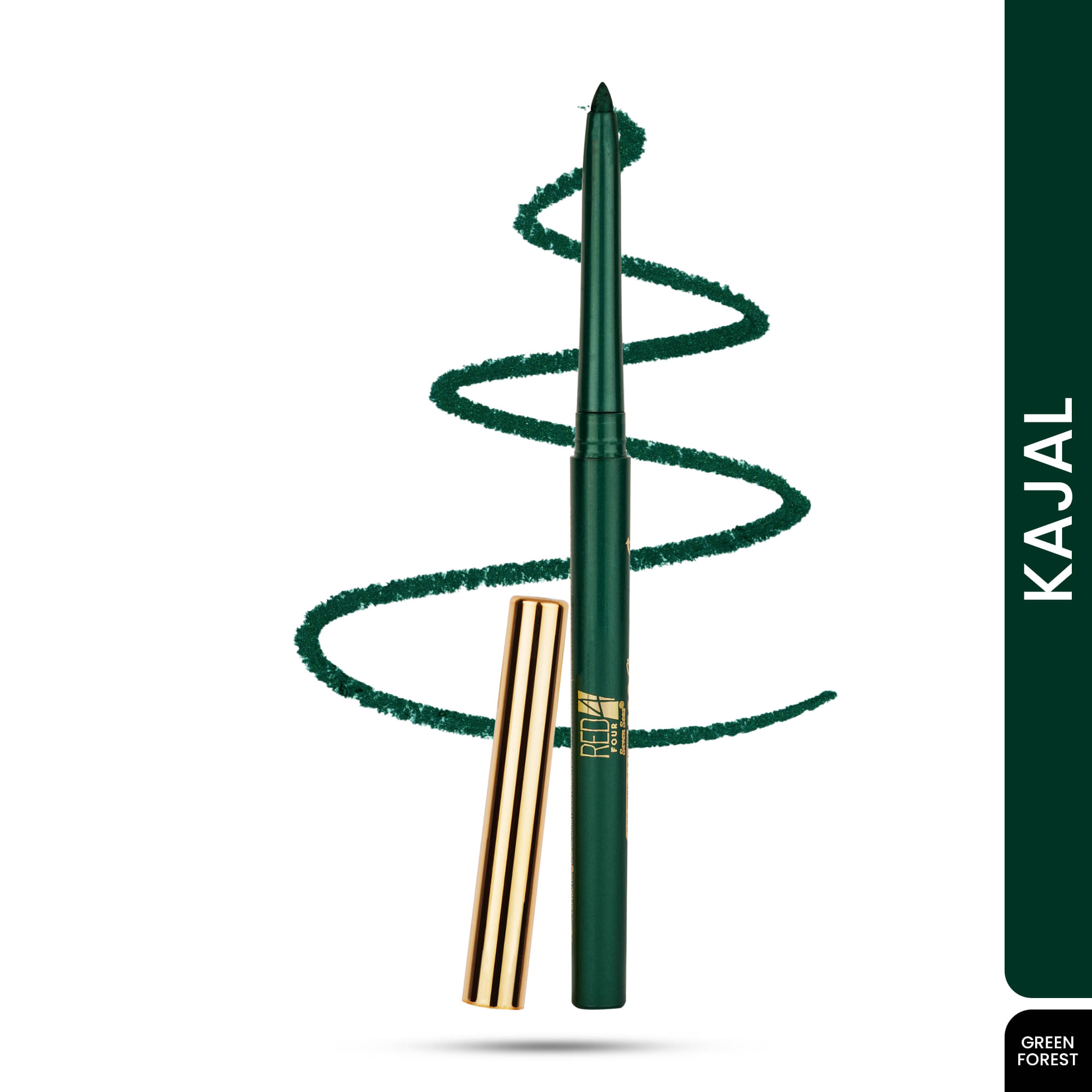     			RED 4 Green Matte Kajal 1 g Pen ( Pack of 1 )