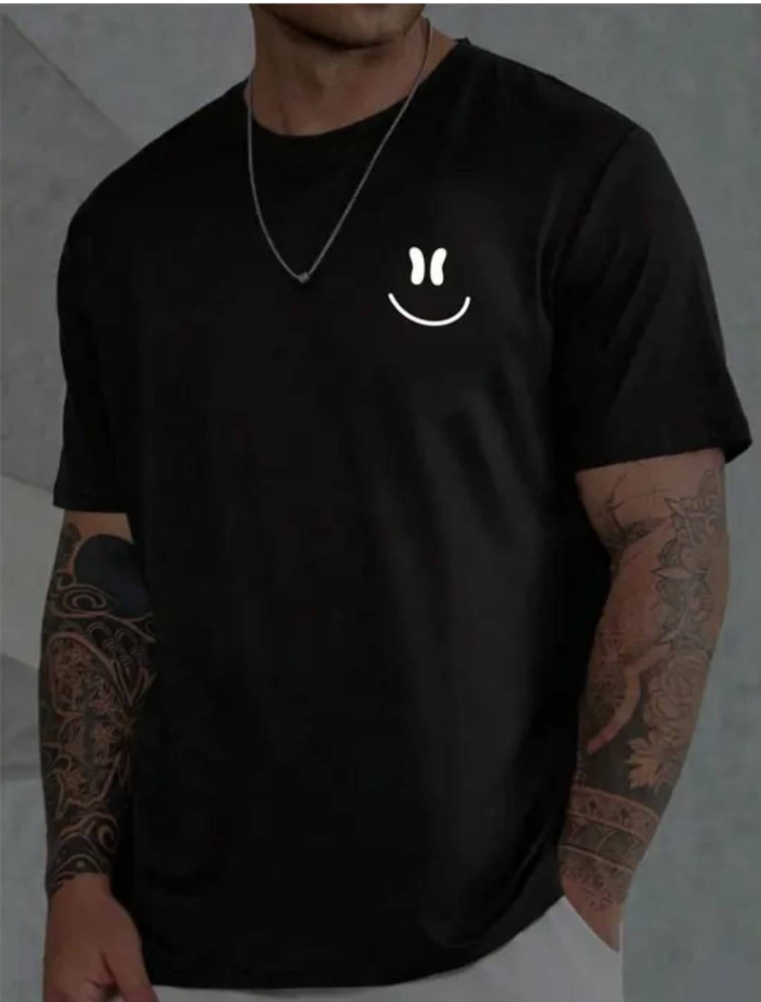 RF RAVES Cotton Blend Oversized Fit Printed Half Sleeves Men's Round T-Shirt - Black ( Pack of 1 ) RF RAVES Cotton Blend Oversized Fit Printed Half Sleeves Men's Round T-Shirt - Black ( Pack of 1 )