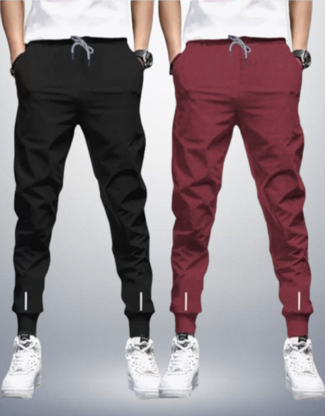 Reya Multicolor Cotton Blend Men's Trackpants ( Pack of 2 ) Reya Multicolor Cotton Blend Men's Trackpants ( Pack of 2 )