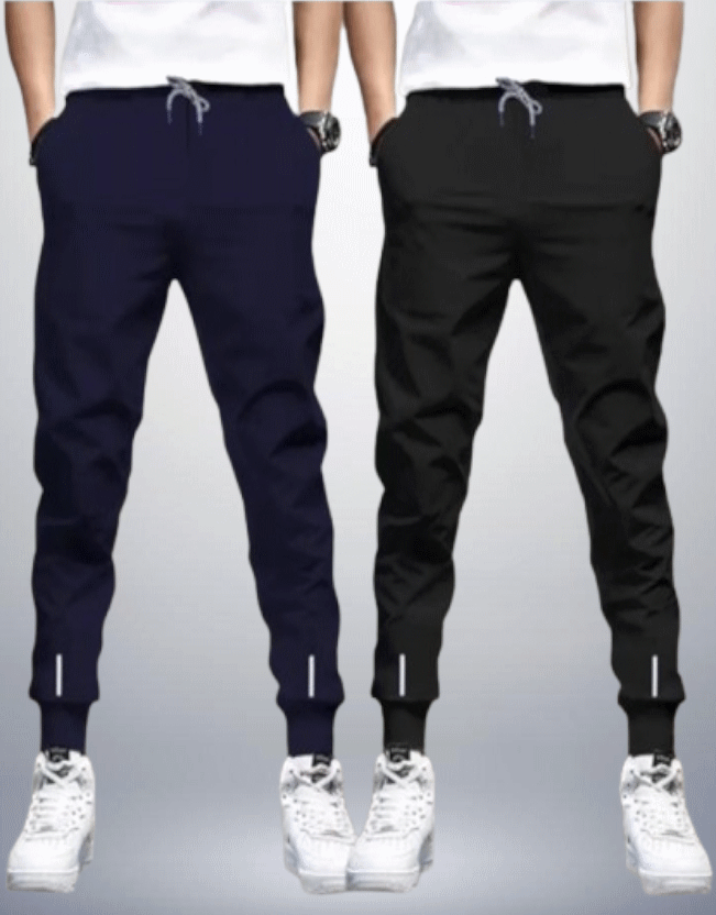 Reya Multicolor Cotton Blend Men's Trackpants ( Pack of 2 ) - Track Pants | Buy online on ZillyBuy