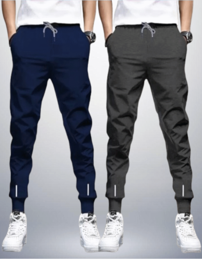Reya Multicolor Cotton Blend Men's Trackpants ( Pack of 2 ) - Track Pants | Buy online on ZillyBuy