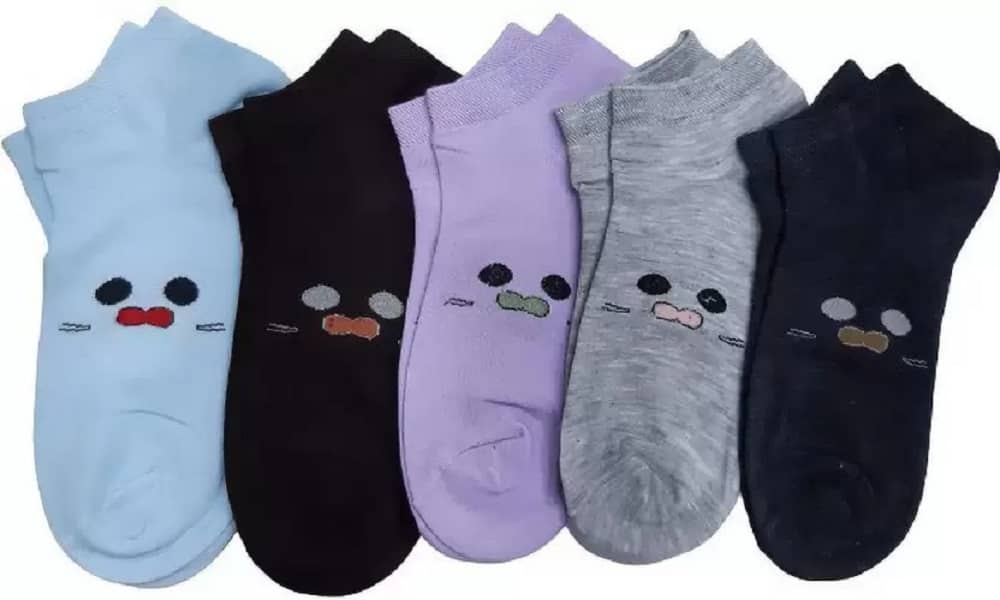 SONME ENTERPRISES Pack of 5 Women's Cotton Ankle Length Socks ( Multicolor ) - Socks | Buy online on ZillyBuy