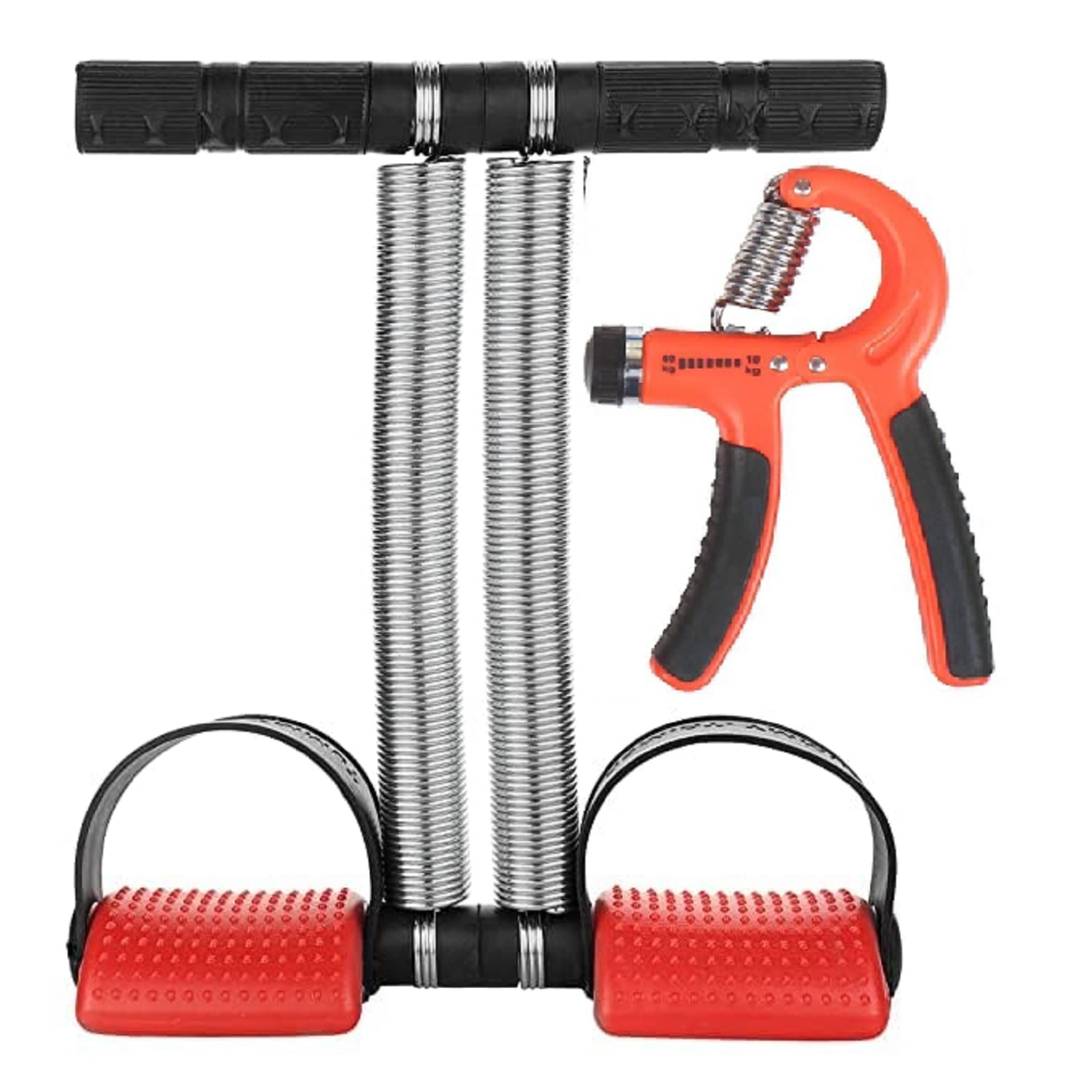     			Shopeleven Tummy Trimmer Double Spring With Normal Hand Grip Combo Pack For Men & Women - Ab Exercise Equipement, Abdominal Workout For Home & Gym Use - Stomach, Abs, Belly Exercise