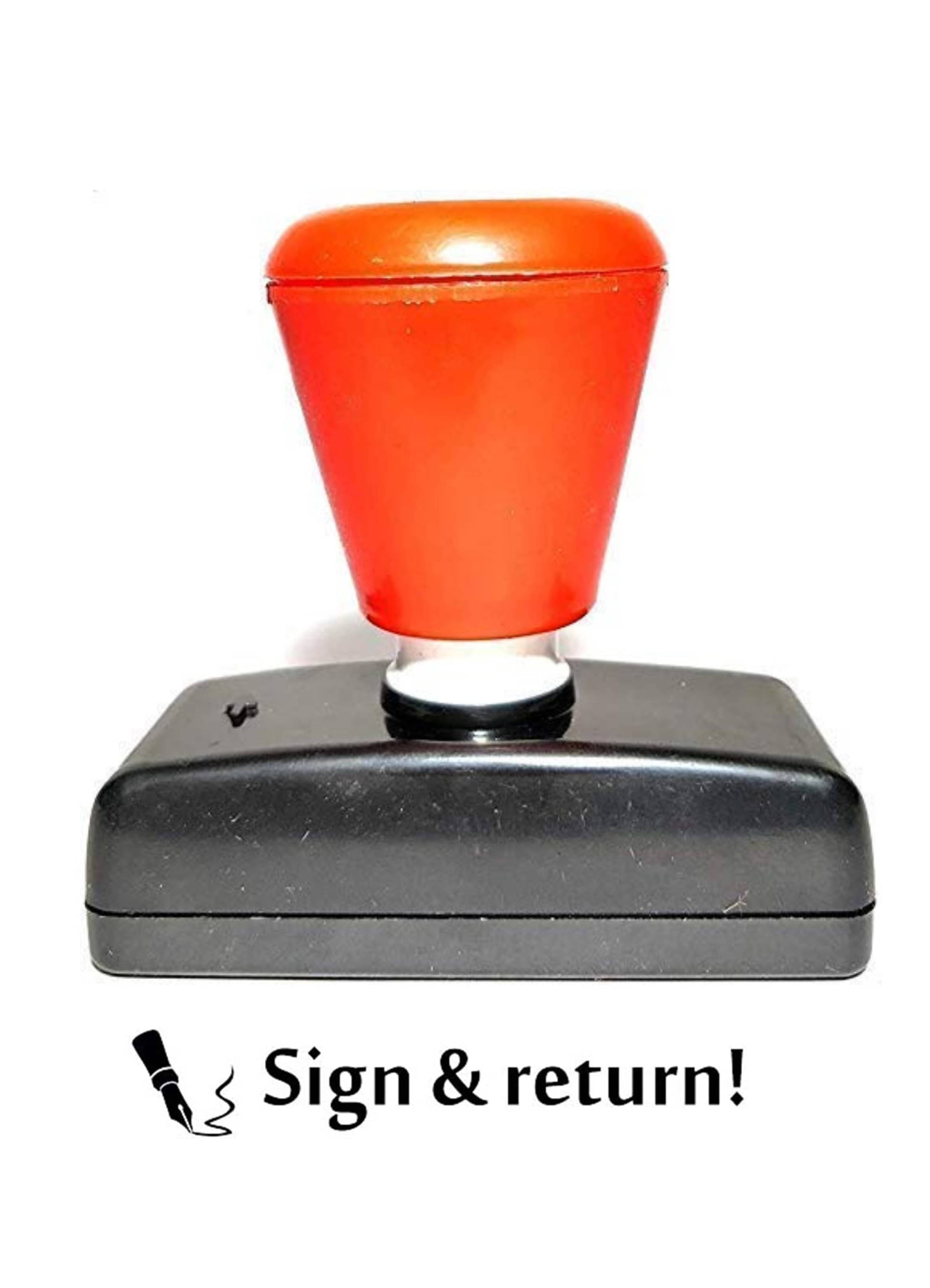 Sign & Return Self Ink Rubber (Set Of 1, Black) Sign & Return Self Ink Rubber (Set Of 1, Black)