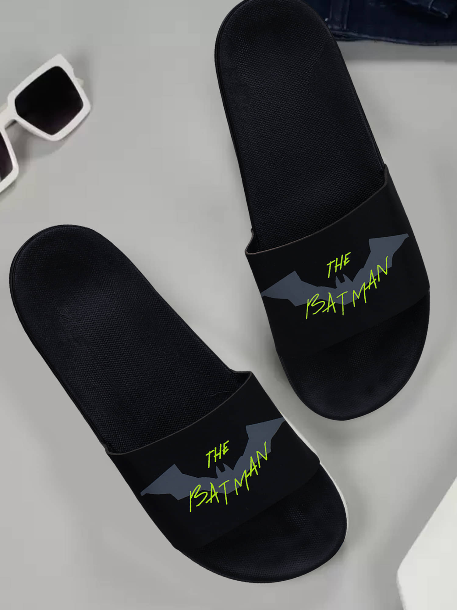     			Tzen Green Men's Slide Flip Flop