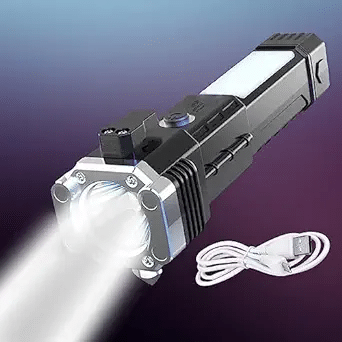     			UNIWAX - 3W Rechargeable Flashlight Torch ( Pack of 1 )
