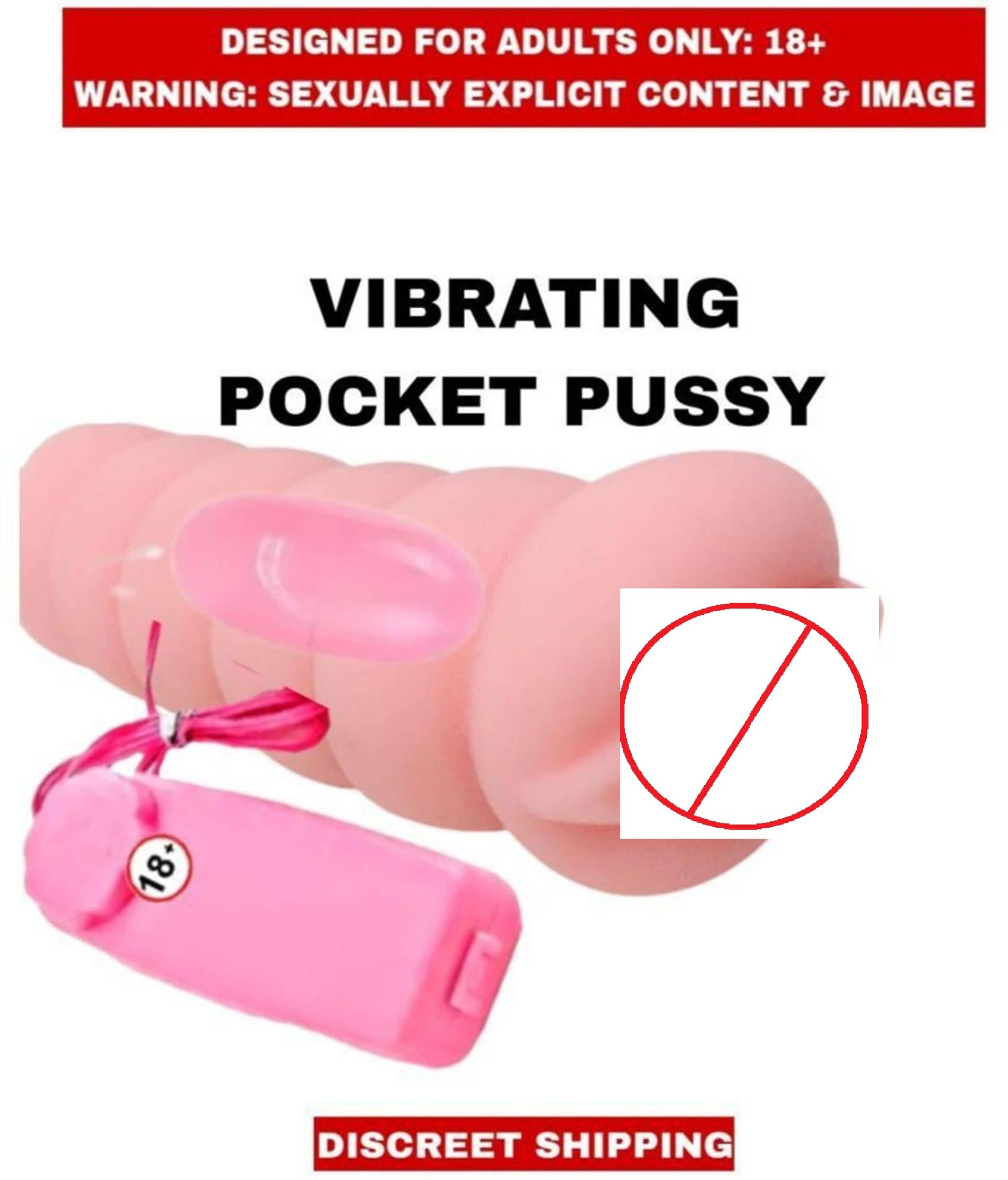 VIBRATING POCKET PUSSY MEN MOSTRUBATOR Naughty Toys Presents Masturbator Pocket Pussy Sex Toy "Vagina Pussy"