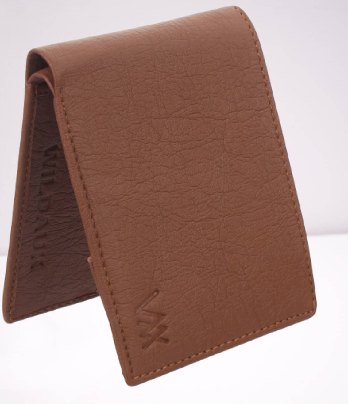     			WILDAUK PU Self Design Men's Regular Wallet With More Than 10 Slots For Card ( Tan , Pack of 1 )