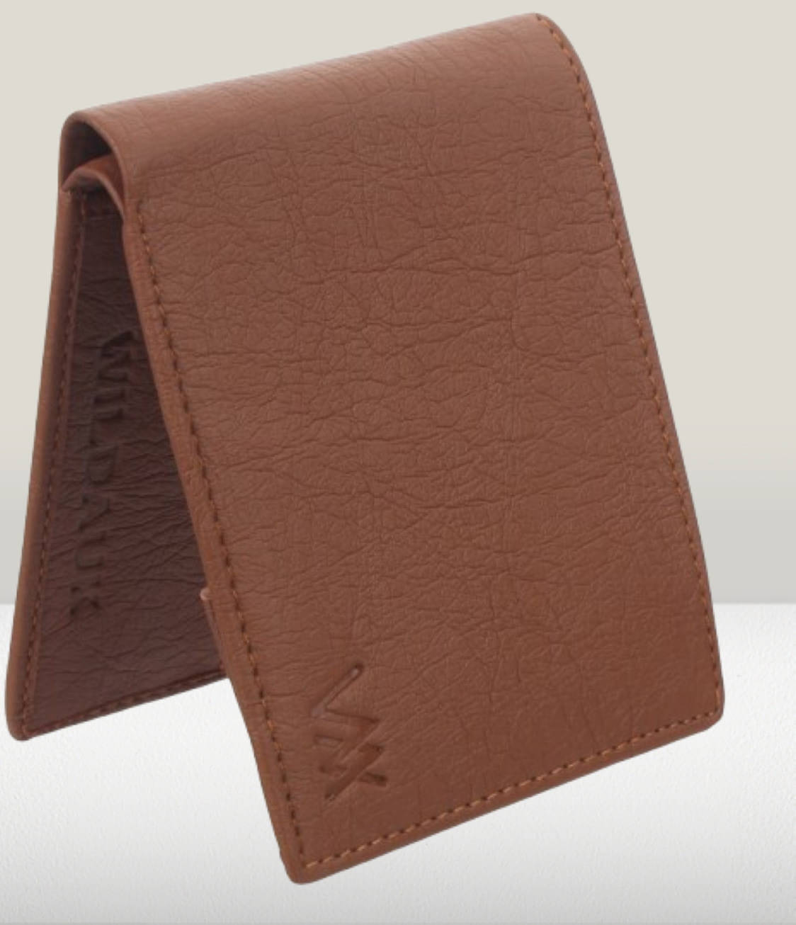     			WILDAUK PU Self Design Men's Regular Wallet With More Than 10 Slots For Card ( Tan , Pack of 1 )