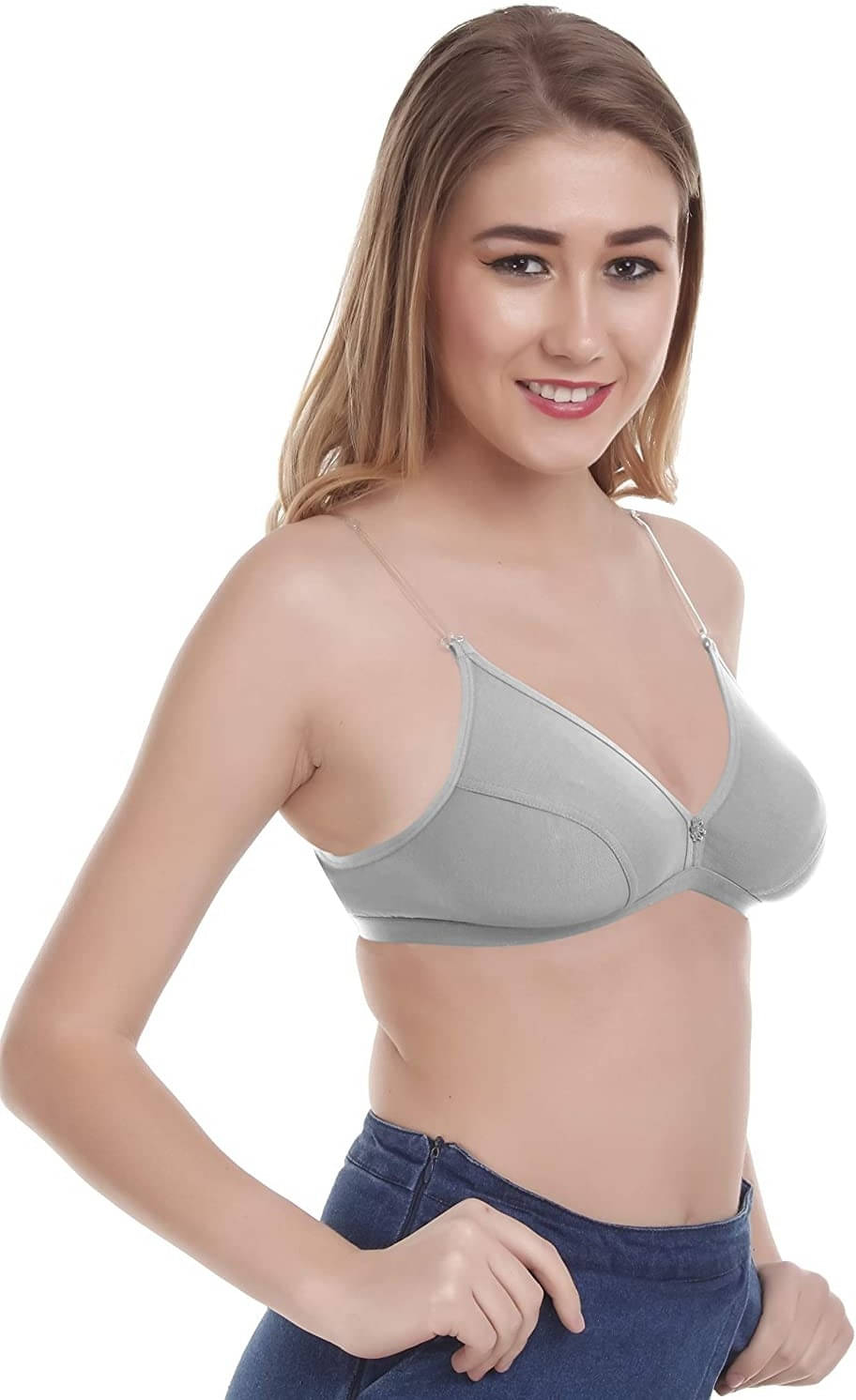 Women's Adjustable Fancy HOOK Transparent Silicone Bra Straps (Free Size) PACK OF 1 PAIR Women's Adjustable Fancy HOOK Transparent Silicone Bra Straps (Free Size) PACK OF 1 PAIR