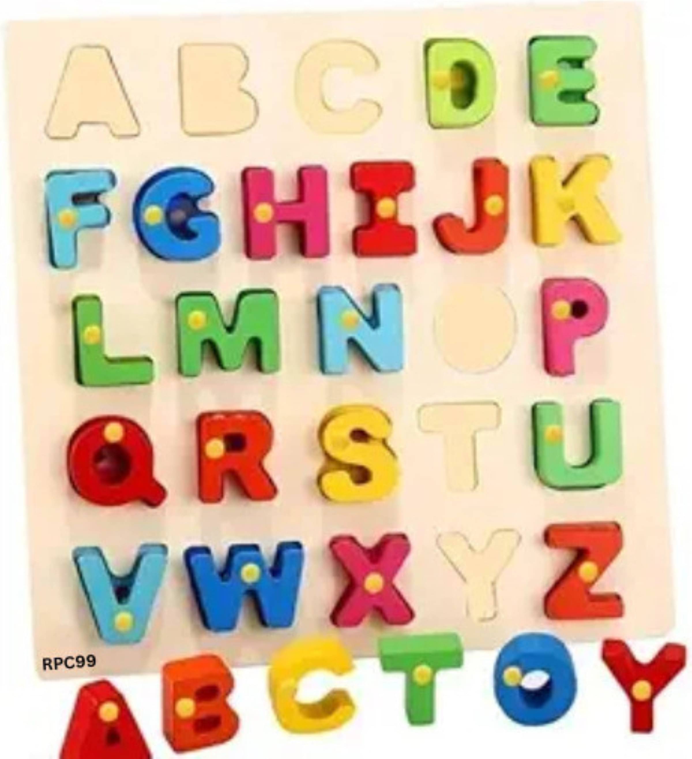     			Wooden Alphabet Educational ABCD Alphabet Matching Toy Learning Educational Toys