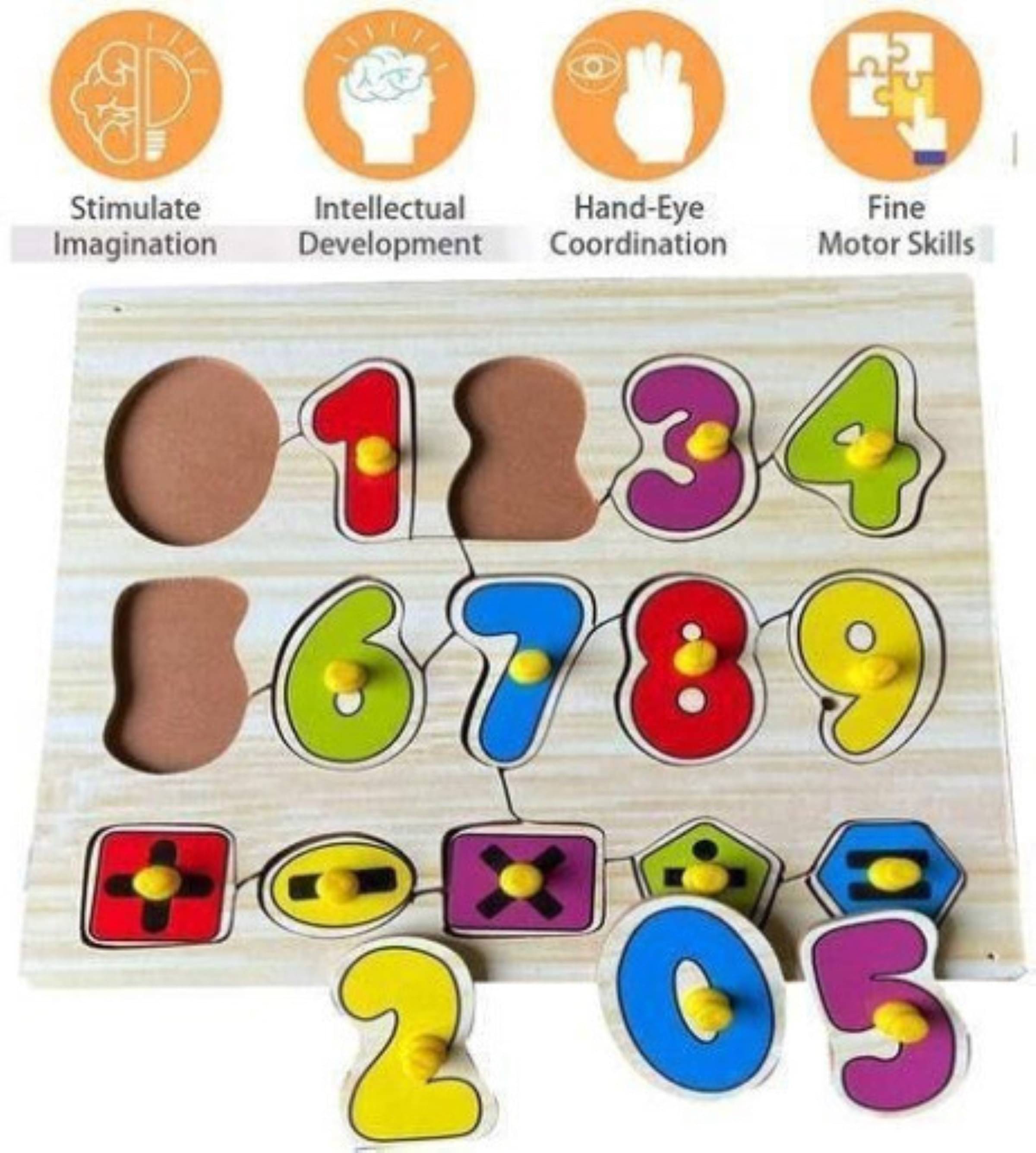 WoodenLearning Educational Board 0 To 9 Number Counting For Kids     			WoodenLearning Educational Board 0 To 9 Number Counting For Kids