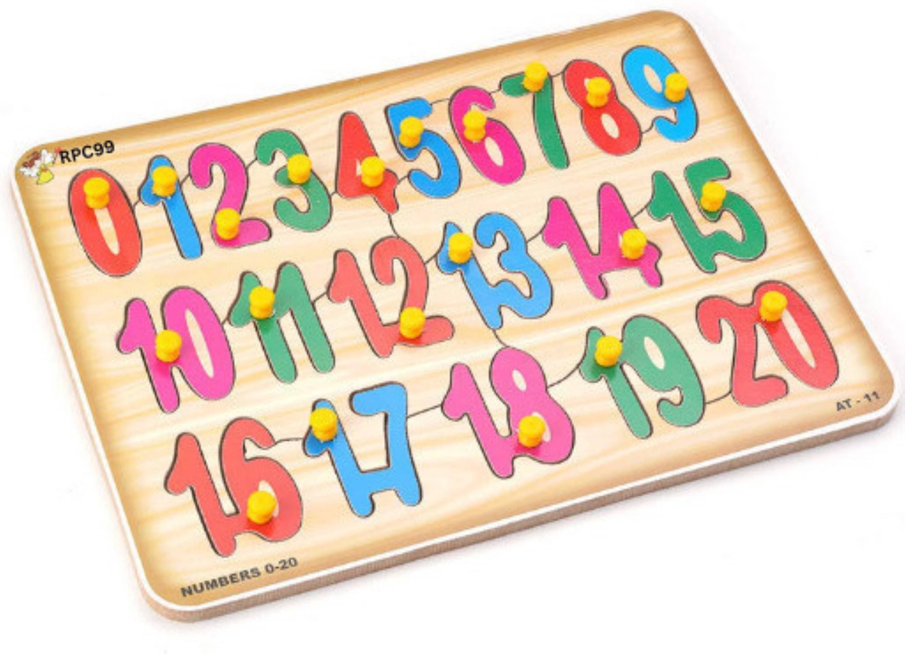     			WoodenNumber(Counting's 0 to 20)ColorLearning KidsMontessori Educational